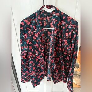 Something Navy Floral Blazer